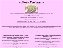 Tablet Screenshot of forcefantasies.com
